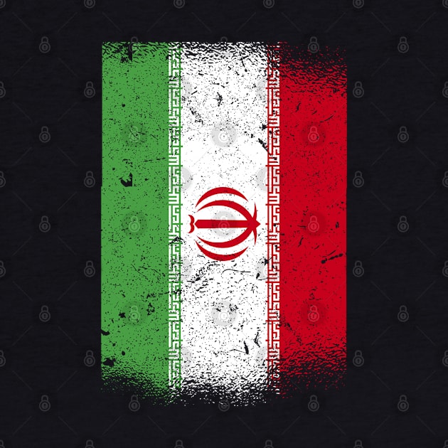 Vintage Distressed Iran Flag by BramCrye
